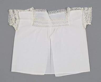 White Lawn Cotton Baby Shirt with Bobbin Lace