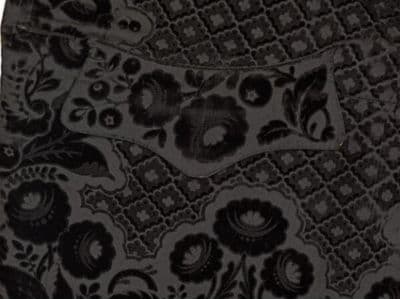 Black Silk Velvet Woven-to-Shape Gentleman's Waistcoat