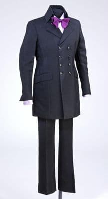 Charcoal Gray Mohair Double-Breasted Suit