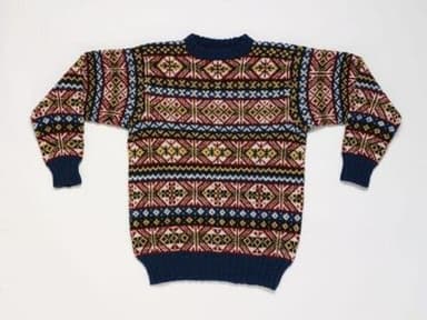 Hand-Knitted Shetland Fair Isle Wool Jumper