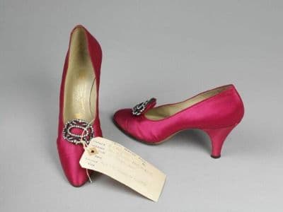 Fuchsia Pink Silk Satin Pointed Evening Pumps