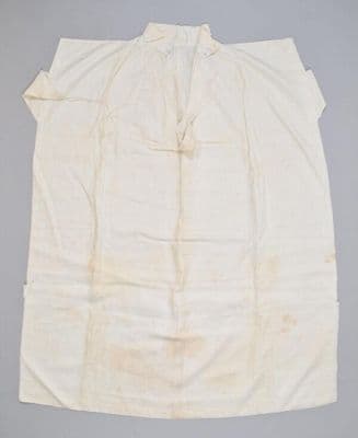 Cream Linen Men's Shirt with Missing Sleeves