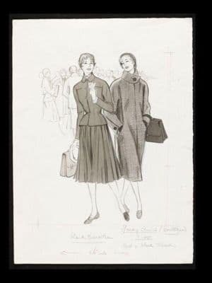 Charcoal Gray Wool Tailored Suit and Coat