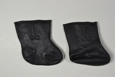 Black Rubber Doll Wellington Boots