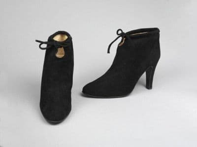 Black Suede Pointed Toe Ankle Boots