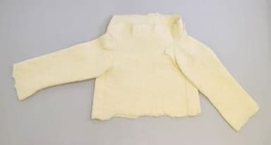 White Wool Felt Asymmetrical Wrap Top