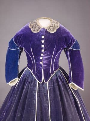 Mary Lincoln's Deep Purple Silk Velvet Dress