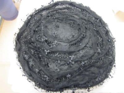 Women's layered net mushroom hat, retailed by Fortnum and Mason, Great Britain, 1950s