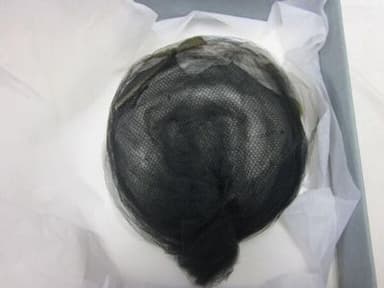 Black Silk Net Close-Fitting Cocktail Hat