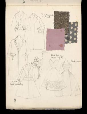 Fashion Design Sketchbook with Fabric Swatches