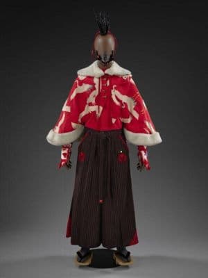 Red Cotton Appliqué T-Shirt with White Trim