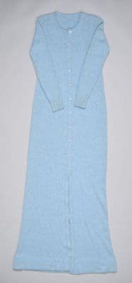 Powder Blue Knitted Cashmere Column Coat Dress