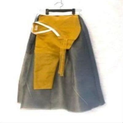 Mustard Yellow Silk Hanbok Two-Piece Ensemble