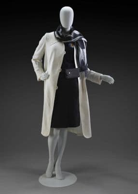 Cream Wool Minimalist Oversized Coat Ensemble