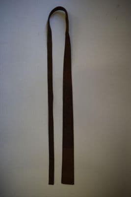 Brown Punched Suede Necktie