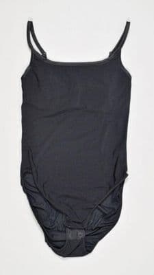 Black Tactel Nylon Support Bodysuit