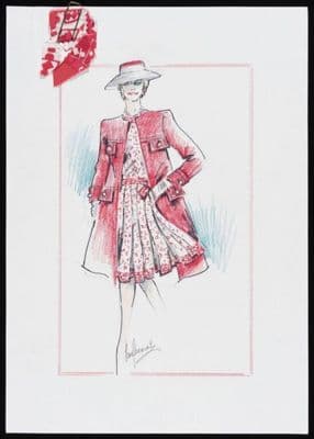 Coral Pink Wool Double-Breasted Power Suit