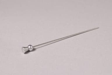 Silver Metal Hat Pin with Spherical Head