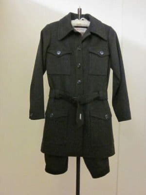 Olive Green Camel Hair Wool Knickerbocker Suit