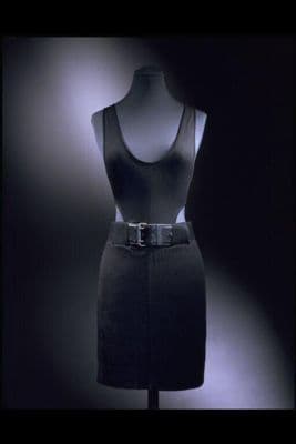 Black Acetate Jersey Bodycon Mini Dress