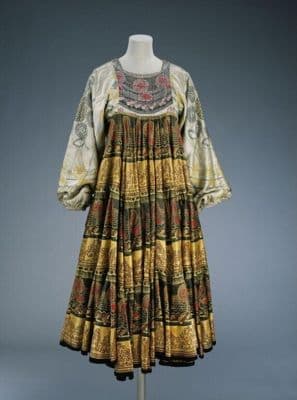 Golden Yellow Screen-Printed Satin Bohemian Maxi Dress