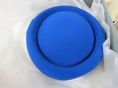 Royal Blue Silk Crêpe Structured Beret Hat
