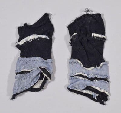 Navy Cotton Deconstructed Punk Sock Ensemble
