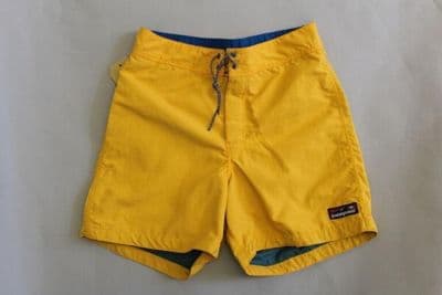Shorts, synthetic fabric, yellow, Patagonia, United States, 1993