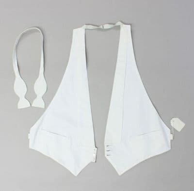 White Cotton Marcella Evening Waistcoat