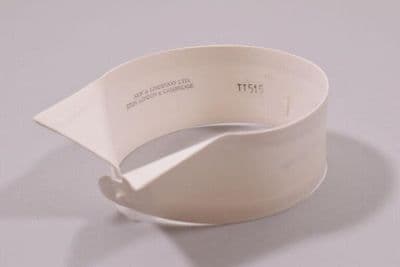 White Plastic Detachable Shirt Collar Pin