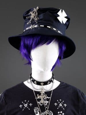 Purple Synthetic Hair Asymmetrical Bob Wig
