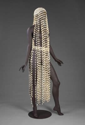 Cowry Shell Ceremonial Belt with Cascading Strands