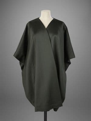 Forest Green Wool Cotton Oversized Abaya Jacket