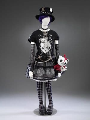 Black Sheer Nylon Gothic Lolita Arm Warmers