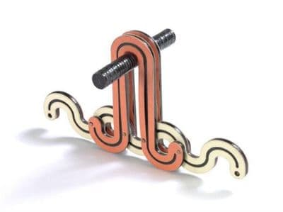 Copper Metal Tubing Sculptural Handbag Handle Prototype