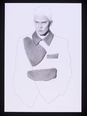 White Grey Geometric Colorblock Knit Sweater