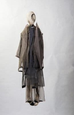 Charcoal Gray Layered Athleisure Ensemble with Glitter