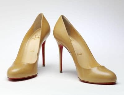 Nude Beige Nappa Leather Pointed Stiletto Pumps