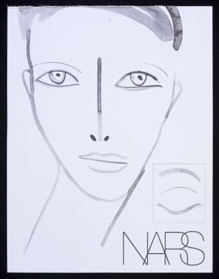 NARS White Paper Makeup Test Card