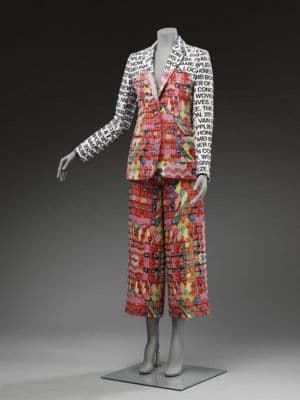 Multicolor Jacquard Cotton Polyester Blazer Trouser Suit