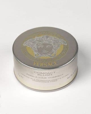 Silver Cardboard Versace Blusher Compact Packaging