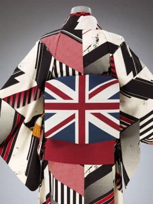 Union Jack Woven Silk Obi Sash