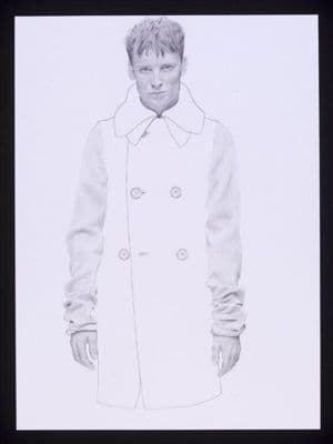 Light Gray Wool Double-Breasted Overcoat