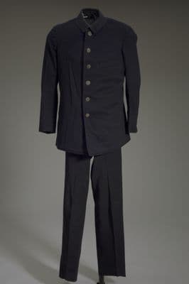 Navy Wool Double-Breasted Pullman Porter Uniform Coat