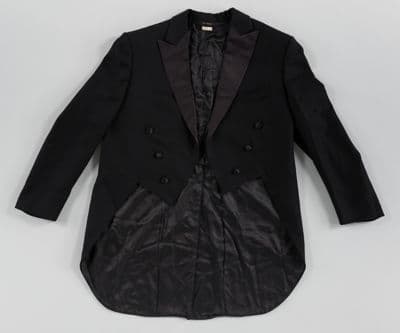 Black Wool Twill Formal Tailcoat