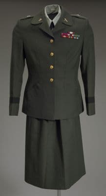 Olive Green Polyester Military Dress Uniform Jacket