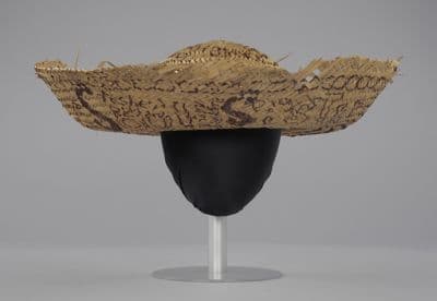 Wide-Brimmed Woven Straw Sombrero Hat