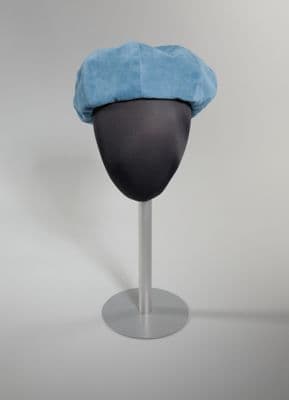 Powder Blue Synthetic Suede Beret