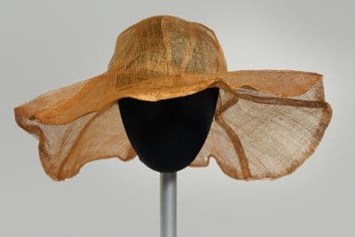 Six Panel Wide Brim Straw Hat