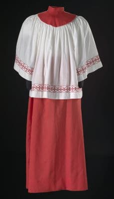 Acolyte robe from the First African Methodist Episcopal Church of Los Angeles